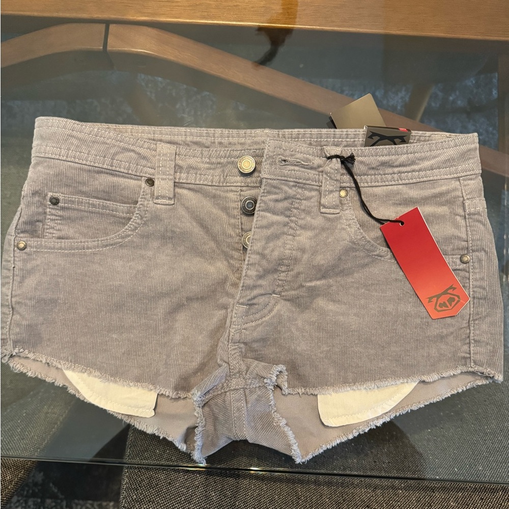 Nasty Pig duke corduroy grey shorts